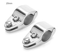 KLLJRFW 2pcs Bimini Top mascella Scivolo, 7/8 Pollici, 316 Parti di baldacchino in Acciaio Inossidabile, Parti di Sostituzione Top Bimini, Hardware per Barche Marine (25 mm)