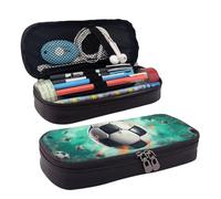 KLLTYHMU Astuccio in pelle Organizer Grande Capacità Matita Sacchetto di Immagazzinaggio Con Scomparti Carino Matita Sacchetto di Matita Astratto Cuore Penna Box Portatile Cosmetico Trucco Bag