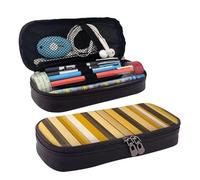 KLLTYHMU Astuccio in pelle Organizer Grande Capacità Matita Sacchetto di Immagazzinaggio Con Scomparti Carino Matita Sacchetto di Matita Astratto Cuore Penna Box Portatile Cosmetico Trucco Bag