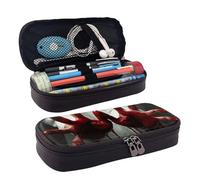 KLLTYHMU Astuccio in pelle Organizer Grande Capacità Matita Sacchetto di Immagazzinaggio Con Scomparti Carino Matita Borsa Colorata Tastiera Pianoforte Musica Penna Box Portatile Cosmetico Trucco Bag