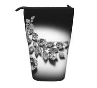 KLLTYHMU Diamond Jewelry Gioielli Lusso Telescopico Matita Sacchetto Portapenne Pop Up Astuccio Portatile Stand Up Matita Caso Carino Spazioso Sacchetto Della Matita Per Forniture Per Ufficio