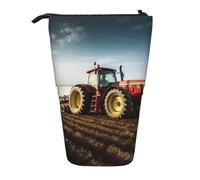 KLLTYHMU Tractor Farm - Astuccio telescopico portapenne, astuccio pop-up portatile, con supporto per matite, carino e spazioso, per forniture per ufficio
