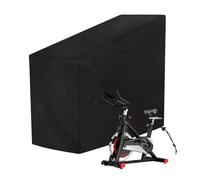 Klmnop Copertura per cyclette, impermeabile e antipolvere, copertura protettiva per bicicletta verticale, per fitness indoor e outdoor (nero)