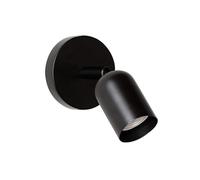 Klobvtt Applique For Camera Da Letto Con Lampada Da Parete In Stile Crema Nordico, Luci Da Parete Moderna Con Applique In Metallo, Appliques GU10 For Soggiorno, Camera Da Letto, Hotel(Black)