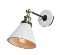 Klobvtt Applique Industriale In Cemento Regolabile, Lampada Da Parete Moderna Da Comodino, Applique Cablate In Cemento, Luci Da Parete For Soggiorno, Camera Da Letto, Lettura(B)