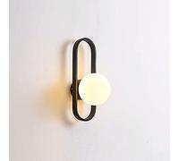 Klobvtt globo applique da parete palla di vetro bianco applique da parete moderna lampada da parete metà secolo Magic Bean Globe applique illuminazione da parete E27 applique da parete per soggiorno c