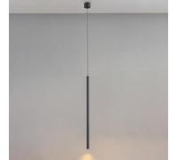 Klobvtt Lampada a sospensione a LED Lampada a sospensione a tubo nero Cilindro da 3 W Apparecchio di illuminazione a soffitto Lampade a sospensione minimaliste per soggiorno Ristorante Luci singole pe