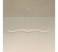 Klobvtt Lampada A Sospensione Moderna Forma Di Onda, Lampadario Lineare A Sospensione For Isola Cucina, 3 Colori, Lampadario Lungo For Sala Da Pranzo, Camera Da Letto, Ufficio(100cm/39.3in)
