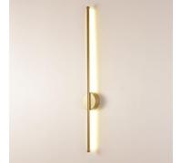 Klobvtt Lampada da Parete a LED in Oro Lampada da Parete lineare Lampada da Parete Minimalista con Applique cablata Lampade da Parete a Tubo Lungo Lampade da Parete Dorate per Soggiorno Illuminazione