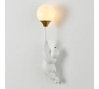 Klobvtt Lampada da Parete a Palloncino Lampada da Parete, Lampada da Parete a Forma di Orso Cartone Animato Lampada da Parete G9 Luci notturne Lampada da Parete