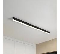 Klobvtt Lampada da soffitto Moderna e Minimalista, plafoniera a LED Lampadari a Striscia Lunga Lampade da soffitto a Semi Incasso per Cucina Soggiorno Camera da Letto Ristorante Ufficio Bar （3 Colori