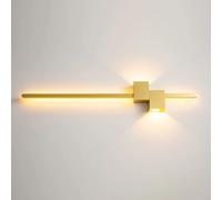 Klobvtt moderna applique da parete lineare striscia lunga barra luminosa da parete applique cablata illuminazione da parete interna lampada da parete su giù modalità 3 colori rondella da parete per so