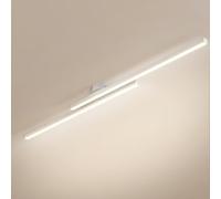 Klobvtt Plafoniera a LED Lampadario lineare Moderno Illuminazione a soffitto Plafoniere minimaliste a Semi-Incasso Striscia Lunga Vicino alle lampade a soffitto per corridoio Soggiorno Ufficio