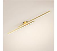 Klobvtt Plafoniera a LED Lampadario lineare Moderno Illuminazione a soffitto Plafoniere minimaliste a Semi-Incasso Striscia Lunga Vicino alle lampade a soffitto per corridoio Soggiorno Ufficio