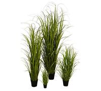 Klocke Kunstpflanzen Erba Artificiale di Alta Qualità in Vaso - Meravigliosa e Naturale - Composizione Erba/Bavaglio (Piccolo: 45 cm)