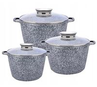 KlönBerg Set di 6 pentole 7/11/15L antiaderente, a induzione con coperchio KB3038