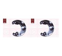 KLOKKERHOLM Set Lamiera Paraspruzzi Piastra di Ancoraggio Ant. per Audi A4 Avant