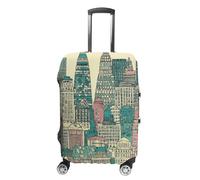 KLOPH Austin Texas - Copertura per valigie da viaggio, elastica, lavabile, antigraffio, in spandex, adatta per bagagli da 45,7 a 81,7 cm, Stile 6, L