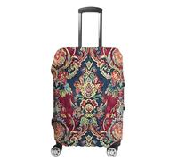 KLOPH Copertura per bagagli da viaggio, con puntini rossi, elastica, lavabile, antigraffio, in spandex, adatta per bagagli da 45 a 81 cm, Stile:, M