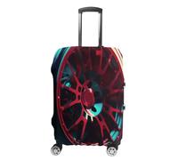 KLOPH Copertura per bagagli da viaggio, protezione per primo piano, elastica, lavabile, antigraffio, in spandex, adatta per bagagli da 45,7 a 81,7 cm, Stile-1, L