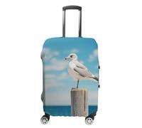 KLOPH Copertura per bagagli da viaggio, protezione per valigia, appollaiata su pilastro in legno, elastica, lavabile, antigraffio, in spandex, adatta per bagagli da 45 a 81 cm, Stile-1, L