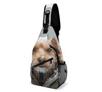 KLOPH Copertura per bagagli da viaggio, protezione per valigia, con cucciolo nella neve, elastica, lavabile, antigraffio, in spandex, adatta per bagagli da 45,7 a 81,7 cm, stile 4, 38 x 20 cm