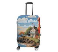 KLOPH Copertura per bagagli da viaggio, protezione per valigia, con faro costiero, elastica, lavabile, antigraffio, in spandex, adatta per bagagli da 45 a 81 cm, Stile:, XL