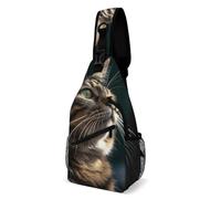 KLOPH Copertura per bagagli da viaggio, protezione per valigia, con immagini di gatto soriano, elastica, lavabile, antigraffio, in spandex, adatta per bagagli da 18 a 32 pollici, 38 x 20 cm, stile-3