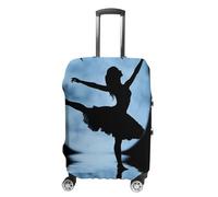 KLOPH Copertura per bagagli da viaggio Protezione per valigia con silhouette di ballerina elastica lavabile copertura per valigie antigraffio in spandex copre per bagagli da 45-81 cm, Stile-2, M
