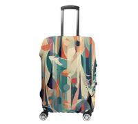 KLOPH Copertura per bagagli da viaggio Protezione per valigia modello dipinto elastico lavabile copertura per valigia antigraffio Spandex copre bagagli adatto per bagagli da 45-81 cm, Stile 4, S