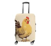 KLOPH Copertura per bagagli da viaggio, protezione per valigia, motivo pollo, in piedi, elastico, lavabile, antigraffio, in spandex, adatta per bagagli da 45 a 81 cm, Stile 3, M