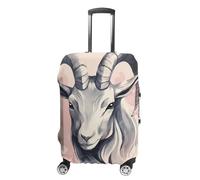 KLOPH Copertura per bagagli da viaggio, protezione per valigia, segno zodiacale, pecora, elastica, lavabile, antigraffio, in spandex, adatta per bagagli da 45 a 81 cm, Stile-1, L