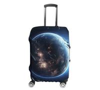 KLOPH Copertura per bagagli da viaggio Protezione per valigia Terra e Luna elastica lavabile copertura per valigie antigraffio in spandex copre per bagagli da 45-81 cm, Stile-1, L