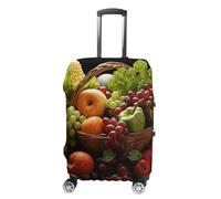 KLOPH Copertura per bagagli da viaggio Protezione per valigie colorata varie verdure e frutta elastica lavabile copertura per valigia antigraffio in spandex copre per bagagli da 45-81 cm, Stile 3, XL