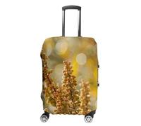 KLOPH Copertura per bagagli da viaggio Protezione per valigie con boccioli e foglie verdi elastica lavabile copertura per valigie antigraffio in spandex copre per bagagli da 45-81 cm, Stile-1, M