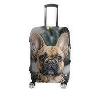 KLOPH Copertura per bagagli da viaggio Protezione per valigie con cane marrone chiaro elastico lavabile copertura per valigie antigraffio in spandex copre per bagagli da 45-81 cm, Stile-1, L