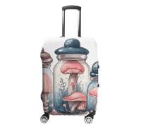 KLOPH Copertura per bagagli da viaggio, protezione per valigie, funghi e barattoli, elastica, lavabile, antigraffio, in spandex, adatta per bagagli da 45 a 81 cm, Stile-1, L