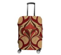 KLOPH Copertura per valigie da viaggio, motivo rosso, elastico, lavabile, antigraffio, in spandex, adatta per bagagli da 45 a 81 cm, Stile-1, L