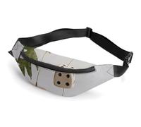 KLOPH Marsupio per uomo e donna, marsupio a tracolla con foglie e dadi, per viaggi, passeggiate, corsa, marsupio, 36 x 15 cm, stile-4, 36 x 15 cm