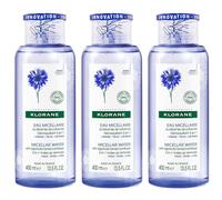 Klorane Acqua Micellare Struccante Al Fiordaliso Bio 3x400 ml