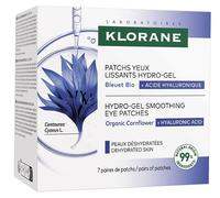 Klorane bleuet patch occhi lev hydro-gel 7 pezzi da 2 patch