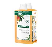 KLORANE Duplo Champú Nutritivo con Mango 400 ML + 400 ML