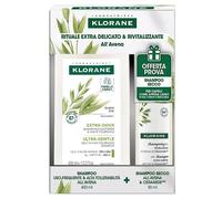 Klorane KLORANE KIT AVENA SHAMPOO USO FREQUENTE&ALTA TOLLERABILITA' AVENA 400 ML + SHAMPOO SECCO AVENA&CERAMIDE 50 ML