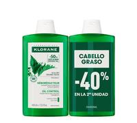 KLORANE NETTLE BIO Sebum-Regulating Shampoo for Oily Hair 2 x 400 ml