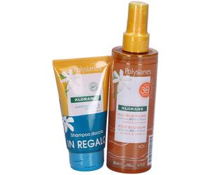 Klorane Olio Secco Solare Spray + Shampoo Doccia Doposole al MonoÃ¯ in