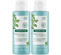 KLORANE Polvere Purificante 3 in 1 alla Menta BIO e all'Argilla 2x50 g
