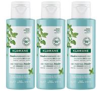 KLORANE Polvere Purificante 3 in 1 alla Menta BIO e all'Argilla 3x50 g