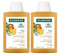Klorane Shampoo al Mango 200ml - Capelli secchi 2x200 ml Shampoo