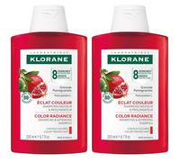 Klorane Shampoo al Melograno 200ml - Luminosità capelli colorati 2x200