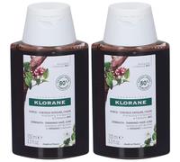 KLORANE Shampoo alla Chinina e Stella Alpina Bio 2x100 ml